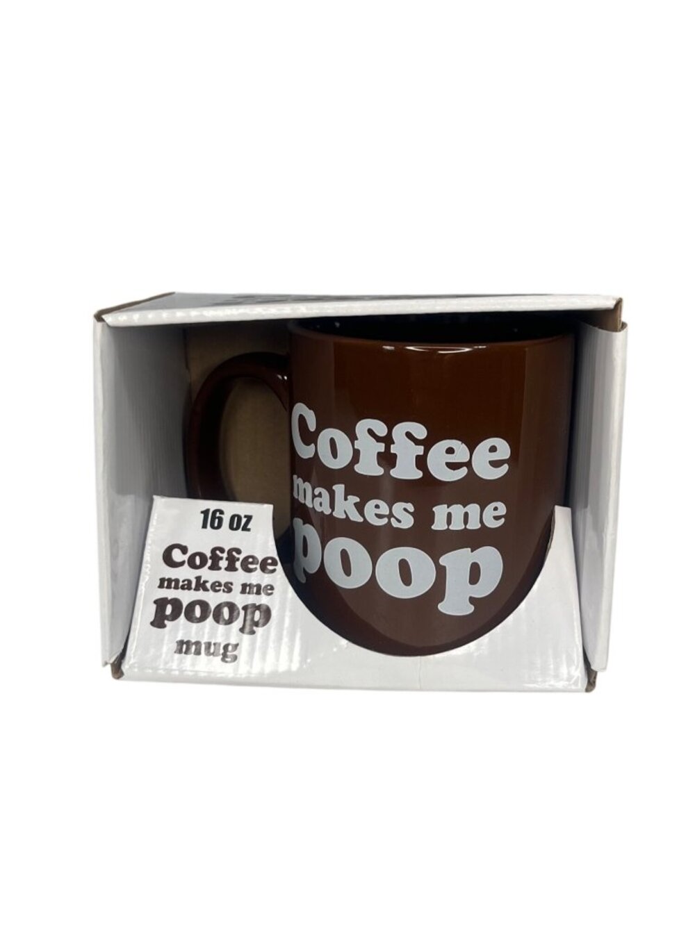Coffee Makes Me Poop 16 Oz Brown Mug New Fun Gift Idea